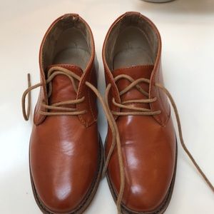 Deerstag brown leather boys bootie